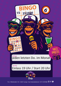 Trio Bar Lemgo | Event | Bingo