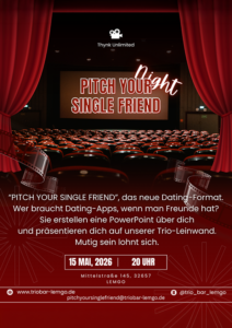 Trio Bar Lemgo | Event | pitch your single friend | 15.05.2026