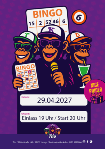 Trio Bar Lemgo | Event | Bingo | 29.04.2027