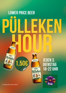 Trio Bar Lemgo | Event | Pülleken Hour | jeden 3. Dienstag